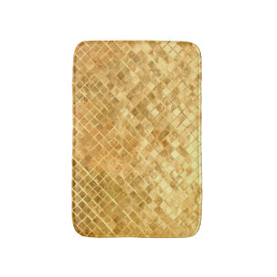 Falln Golden Chequerboard Bath Mat