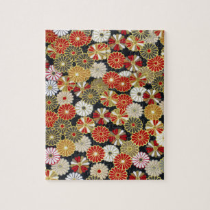 Falln Golden Chrysanthemums Jigsaw Puzzle