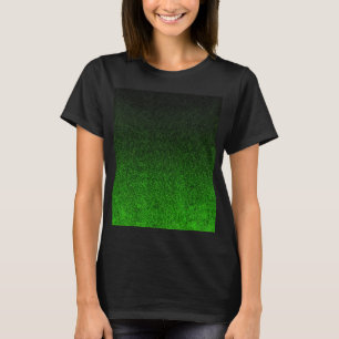 Falln Green & Black Glitter Gradient T-Shirt