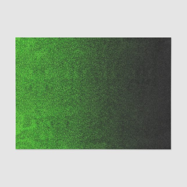 Falln Green & Black Glitter Gradient Tissue Paper (Front)