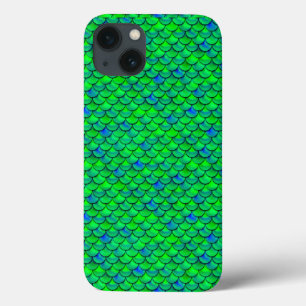 Falln Green Blue Scales iPhone 13 Case