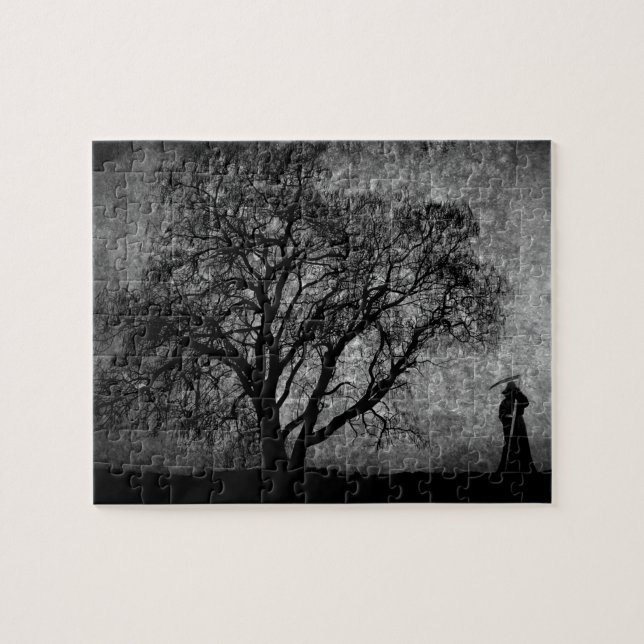 Falln Grim Reaper Original Art Boundaries Between Jigsaw Puzzle (Horizontal)