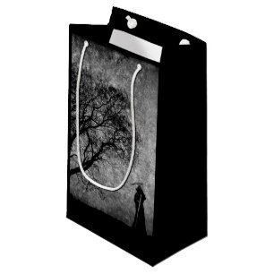 Falln Grim Reaper Original Art Boundaries Between Small Gift Bag