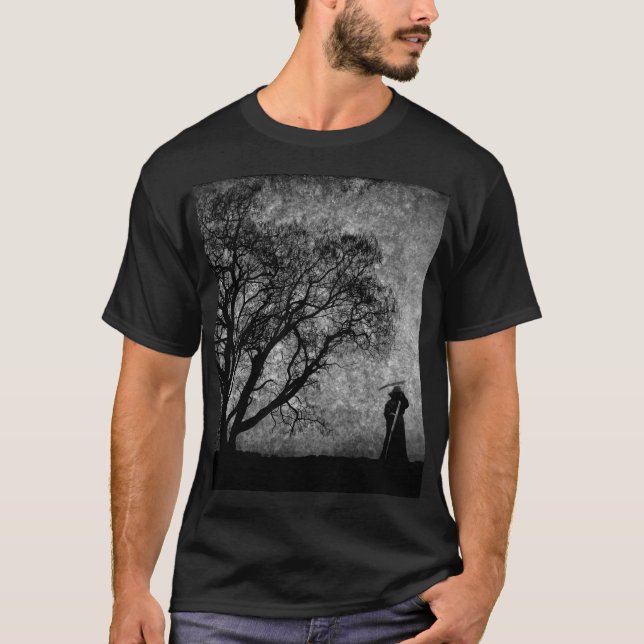 Falln Grim Reaper Original Art Boundaries Between T-Shirt (Front)