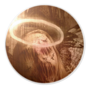 Falln Guardian Angel Ceramic Knob