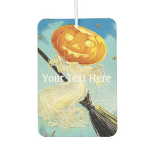 Falln Happy Halloween Pumpkin Witch Car Air Freshener