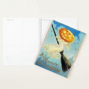 Falln Happy Halloween Pumpkin Witch Planner