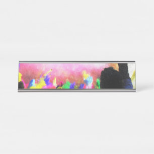 Falln Holi Colours Desk Name Plate