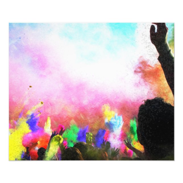 Falln Holi Colours Photo Print (Front)