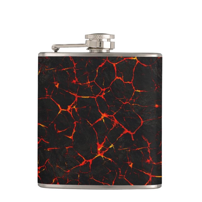 Falln Hot Lava Hip Flask (Front)