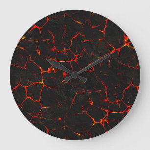 Falln Hot Lava Large Clock