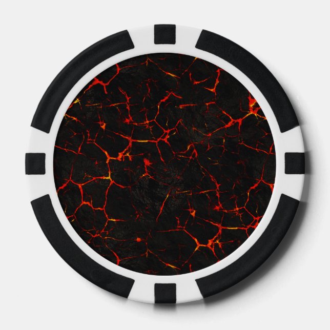 Falln Hot Lava Poker Chips (Front)