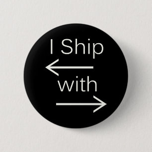 Falln I Ship It (You Choose Background Colour!) 2 6 Cm Round Badge