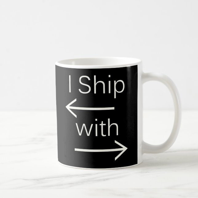 Falln I Ship It (You Choose Background Colour!) Coffee Mug (Right)