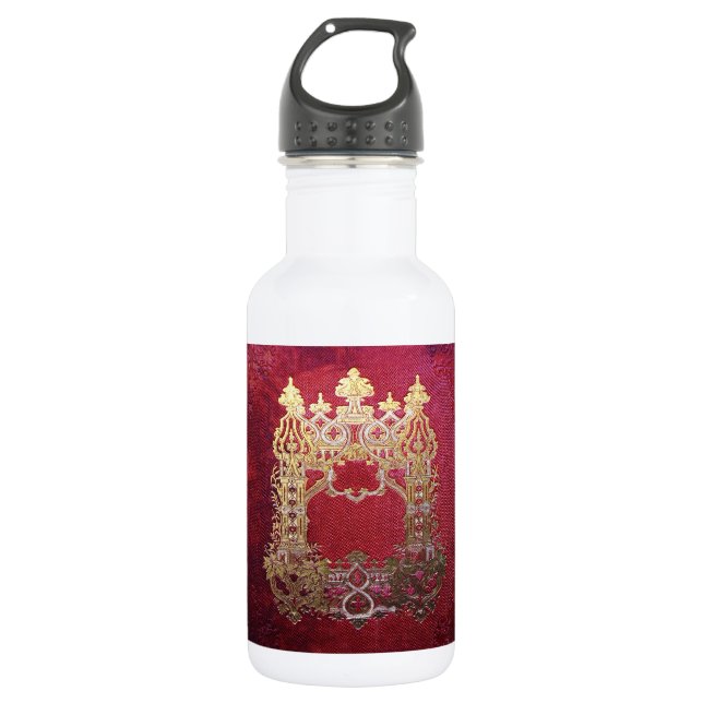 Falln Ink Stained Crimson 532 Ml Water Bottle (Front)