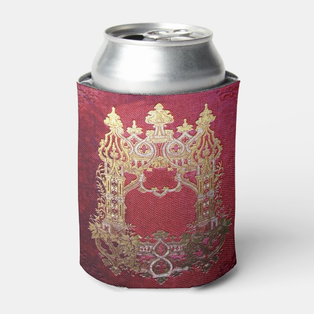Falln Ink Stained Crimson Can Cooler (Can Front)
