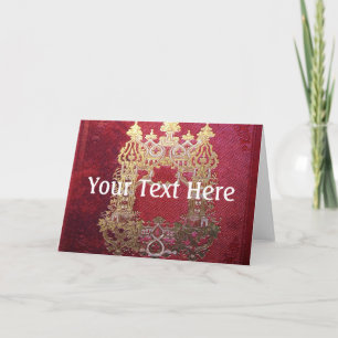 Falln Ink Stained Crimson Holiday Card