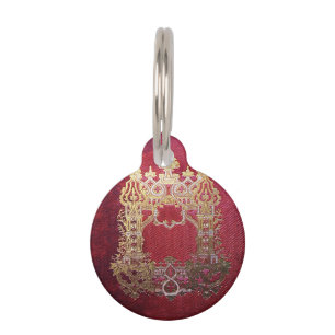 Falln Ink Stained Crimson Pet Tag