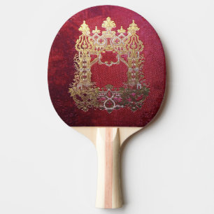 Falln Ink Stained Crimson Ping Pong Paddle