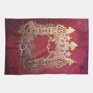 Falln Ink Stained Crimson Tea Towel