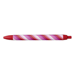 Falln Lesbian Pride Flag Black Ink Pen