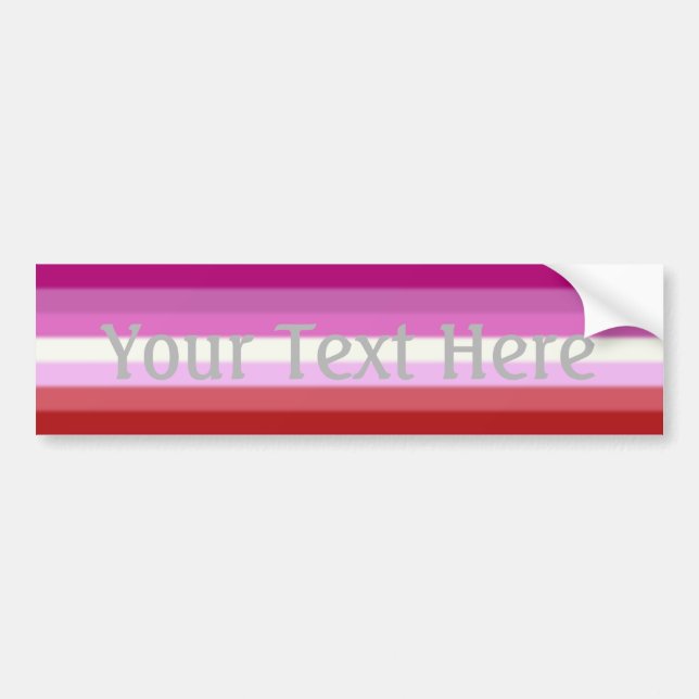 Falln Lesbian Pride Flag Bumper Sticker (Front)