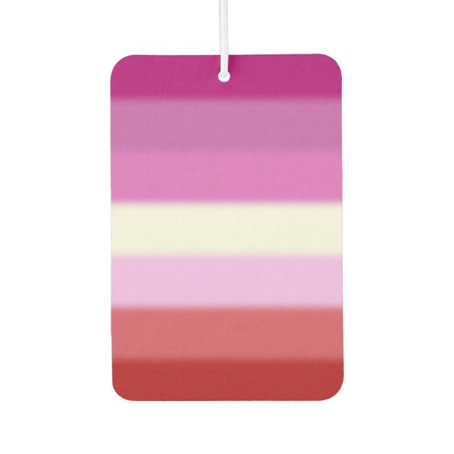 Falln Lesbian Pride Flag Car Air Freshener (Front)