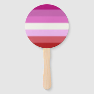 Falln Lesbian Pride Flag Hand Fan