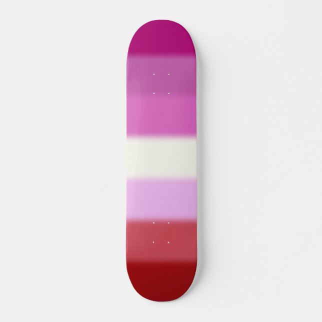 Falln Lesbian Pride Flag Skateboard (Front)