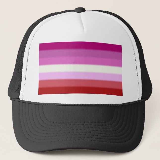 Falln Lesbian Pride Flag Trucker Hat (Front)