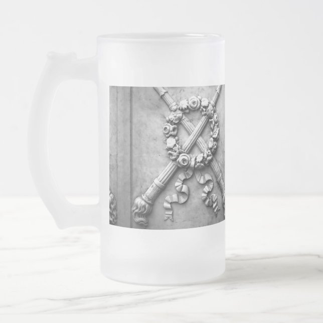 Falln Light Lost Frosted Glass Beer Mug (Left)