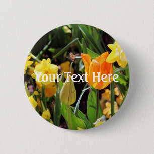 Falln Little Bee in Flight 6 Cm Round Badge