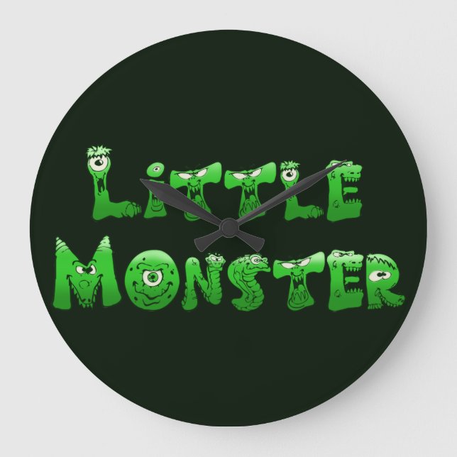Falln Little Monster Large Clock (Front)