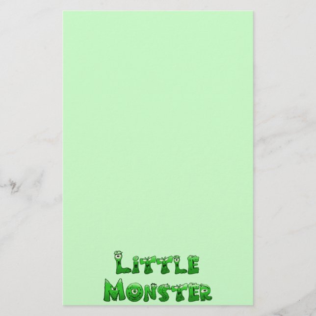 Falln Little Monster Stationery (Front)