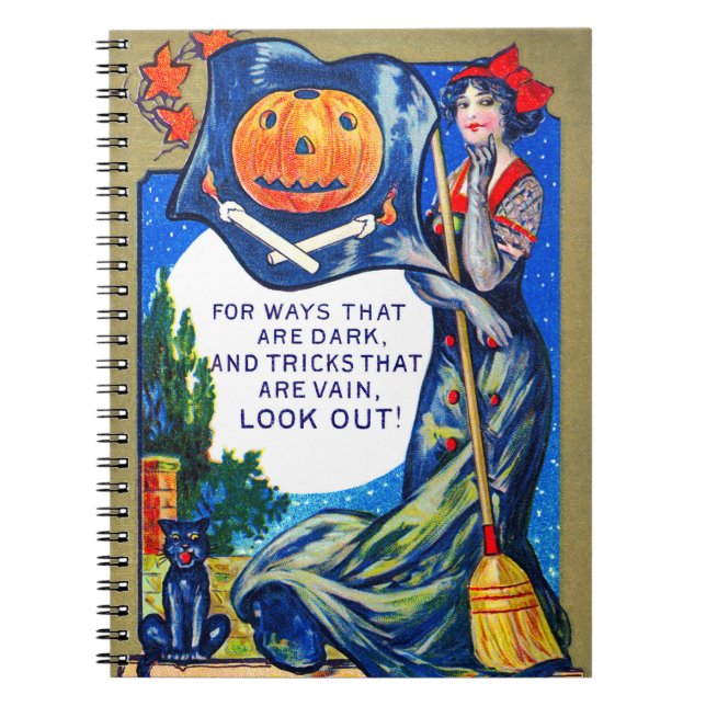 Falln Look Out Halloween Time Notebook (Front)