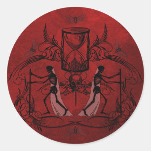 Falln Memento Mori Classic Round Sticker