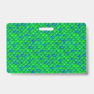 Falln Mermaid Scales ID Badge