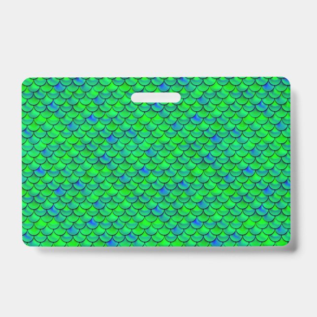 Falln Mermaid Scales ID Badge (Front)