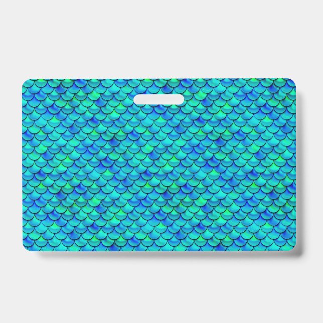 Falln Mermaid Scales ID Badge (Front)