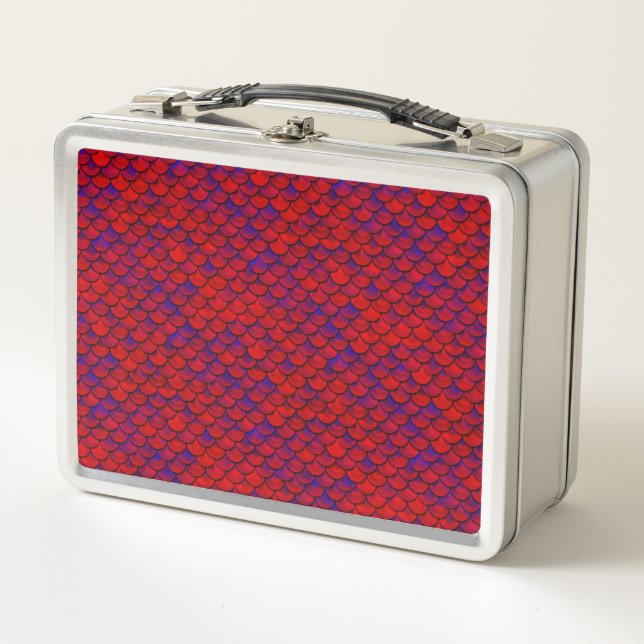 Falln Mermaid Scales Metal Lunch Box (Front)
