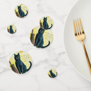 Falln Merry Halloween Cat Confetti