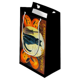 Falln Merry Halloween Cat Small Gift Bag