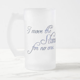 Falln Move The Stars Frosted Glass Beer Mug