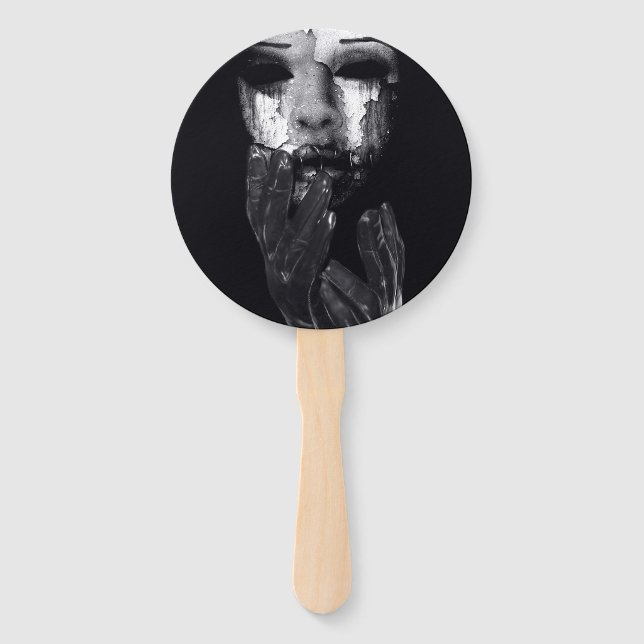 Falln My Mask Hand Fan (Front)