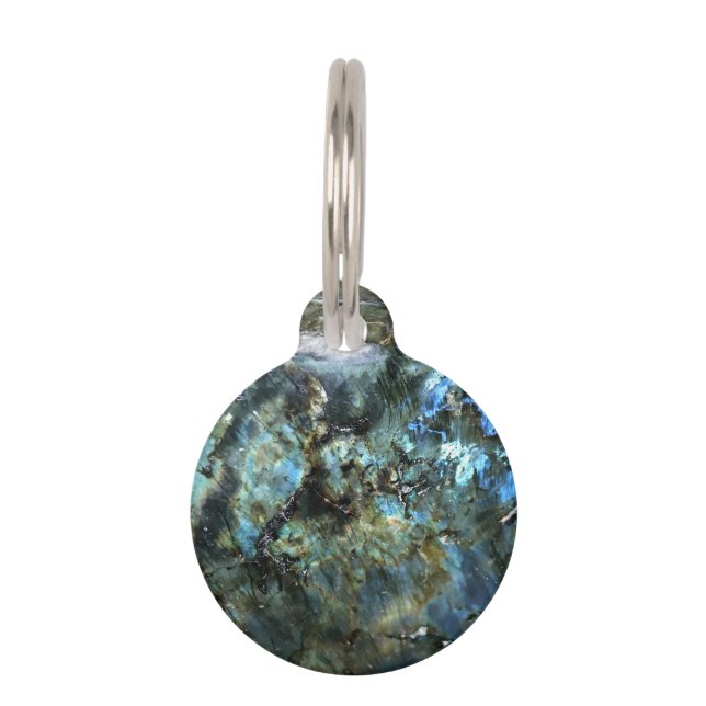 Falln Ocean Stone Pet Tag (Front)