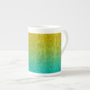 Falln Ocean Sunrise Glitter Gradient Bone China Mug