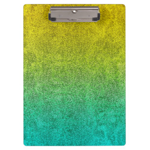 Falln Ocean Sunrise Glitter Gradient Clipboard