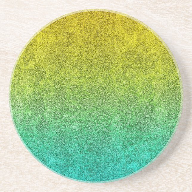 Falln Ocean Sunrise Glitter Gradient Coaster (Front)