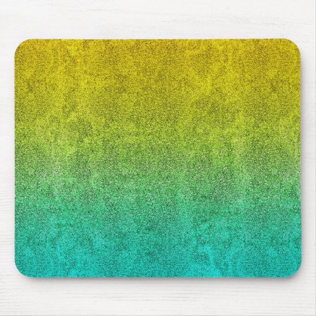 Falln Ocean Sunrise Glitter Gradient Mouse Mat (Front)