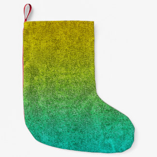 Falln Ocean Sunrise Glitter Gradient Small Christmas Stocking
